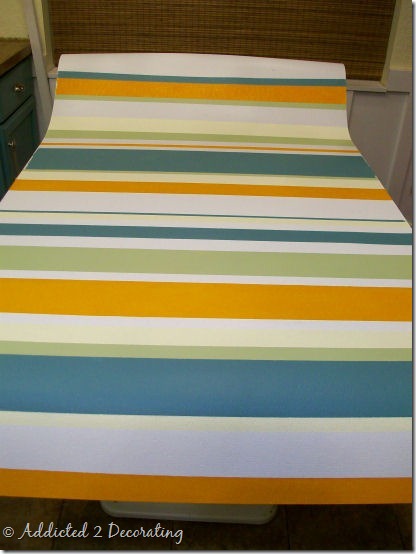 hand painted floor cloth 9